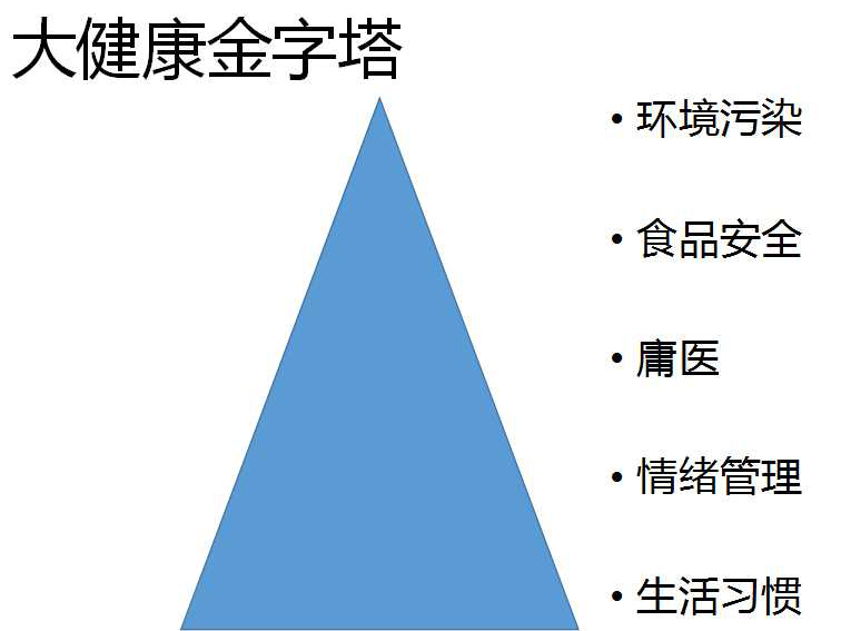 大健康產品金字塔